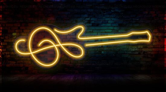 LED neona izkārtne „Ģitāra“ (800 x 260 mm)